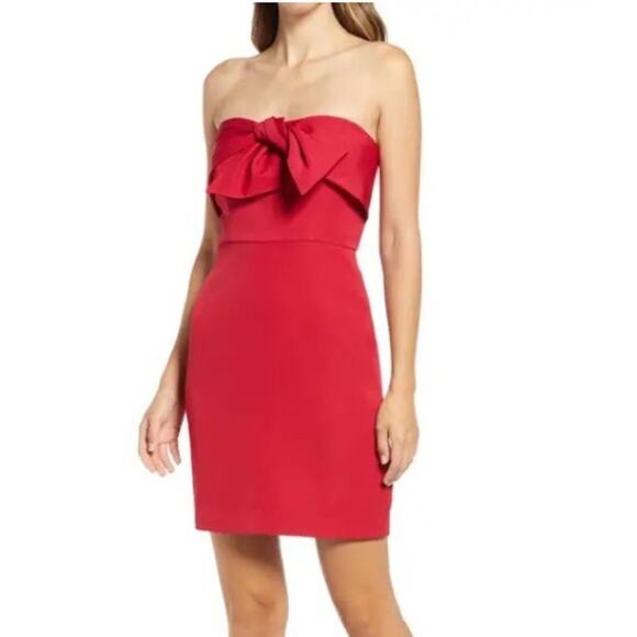 Sam Edelman Bow Front Mini Dress Sz 14 - Picture 1 of 6